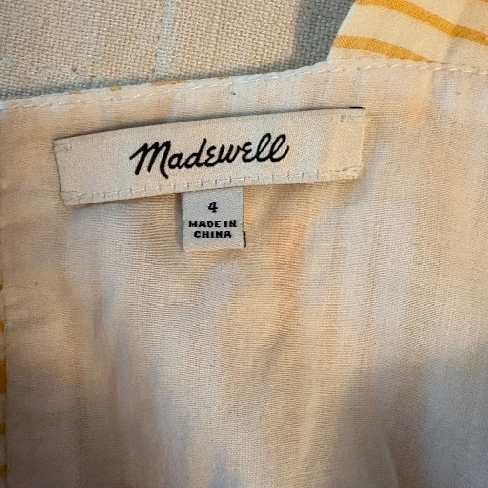 Madewell Tiered Tank Striped Midi Dress - Picture 4 of 5